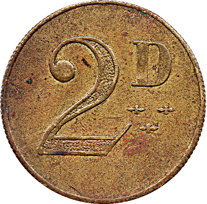 2 Pence obverse