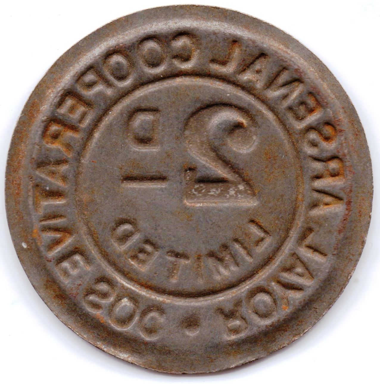 2 Pence - Royal Arsenal Cooperative Soc Limited reverse