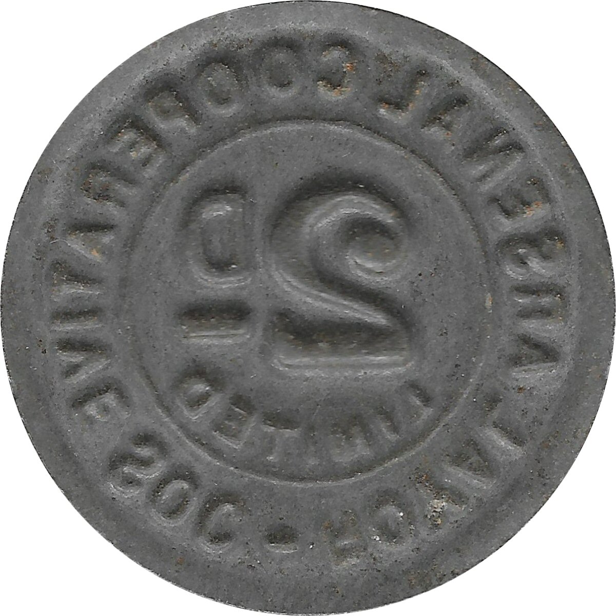 2 Pence - Royal Arsenal CSL reverse
