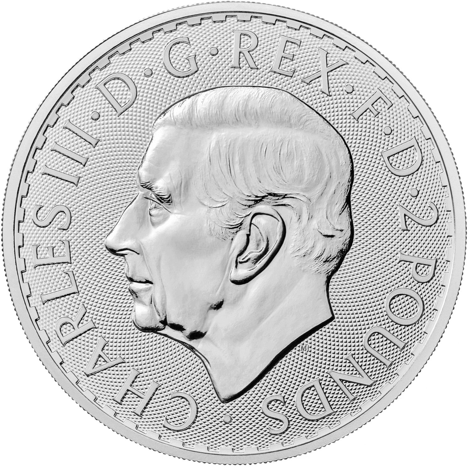 2 Pounds - Charles III 1 oz Fine Silver obverse