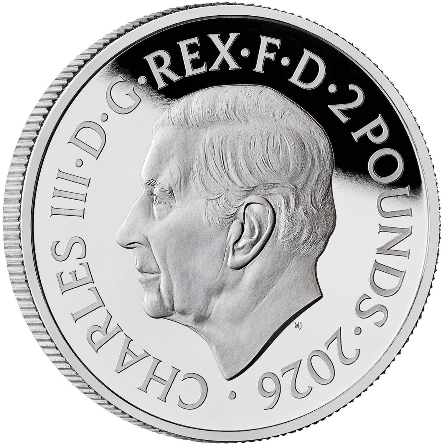 2 Pounds - Charles III 1 oz Fine Silver obverse