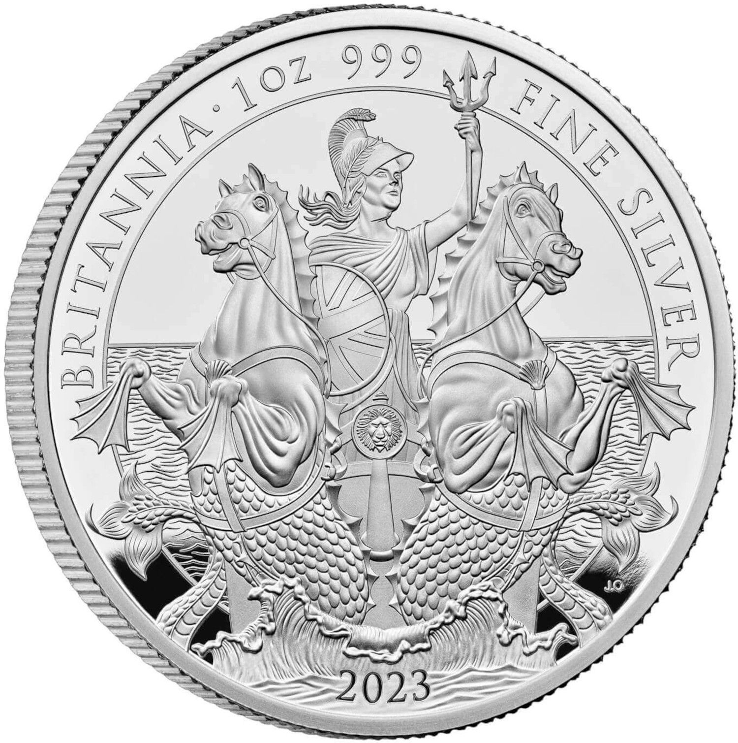 2 Pounds - Charles III 1oz Fine Silver reverse