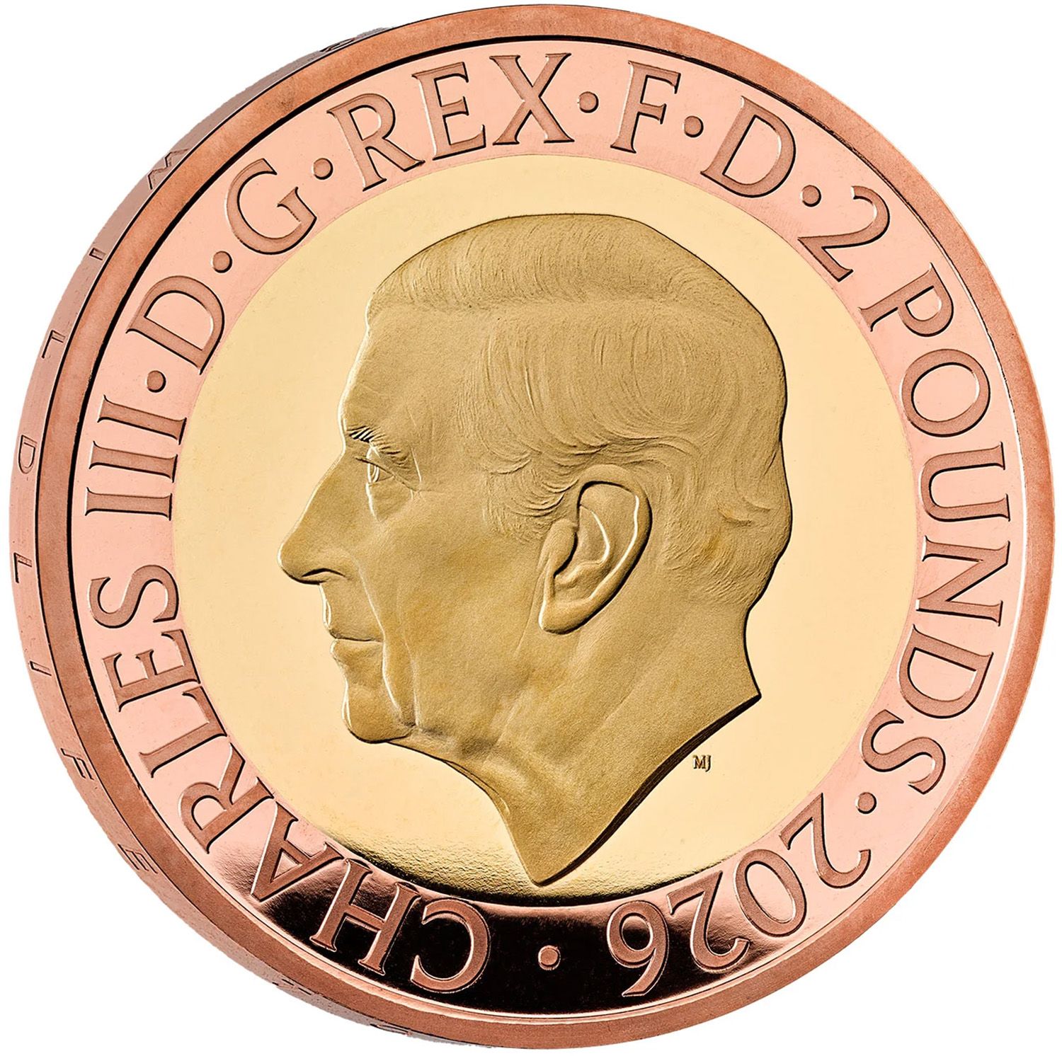 2 Pounds - Charles III 200 years of Zoological Society of London; Gold Proof obverse