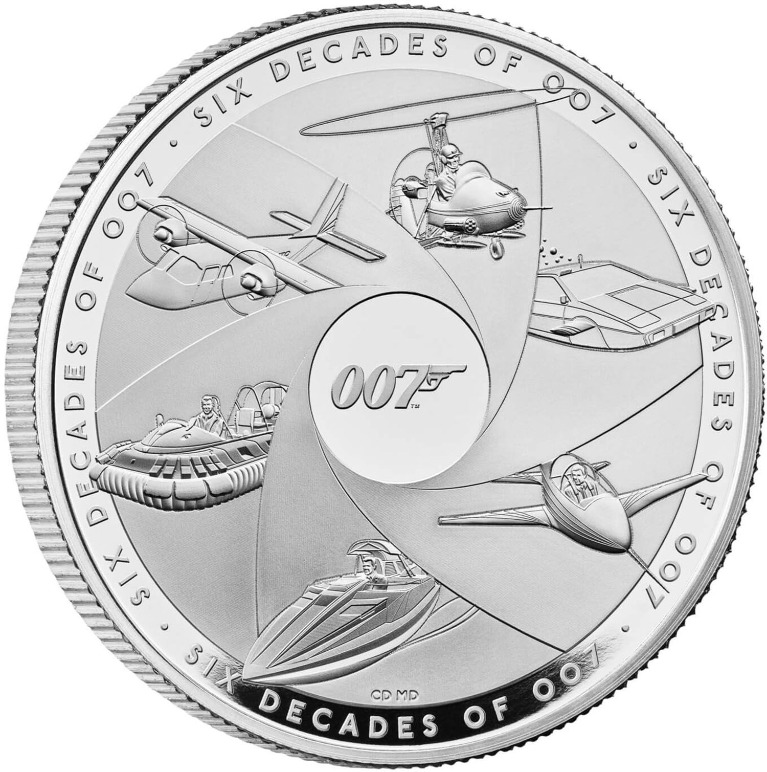 2 Pounds - Charles III Bond Films Completer; Silver Proof reverse