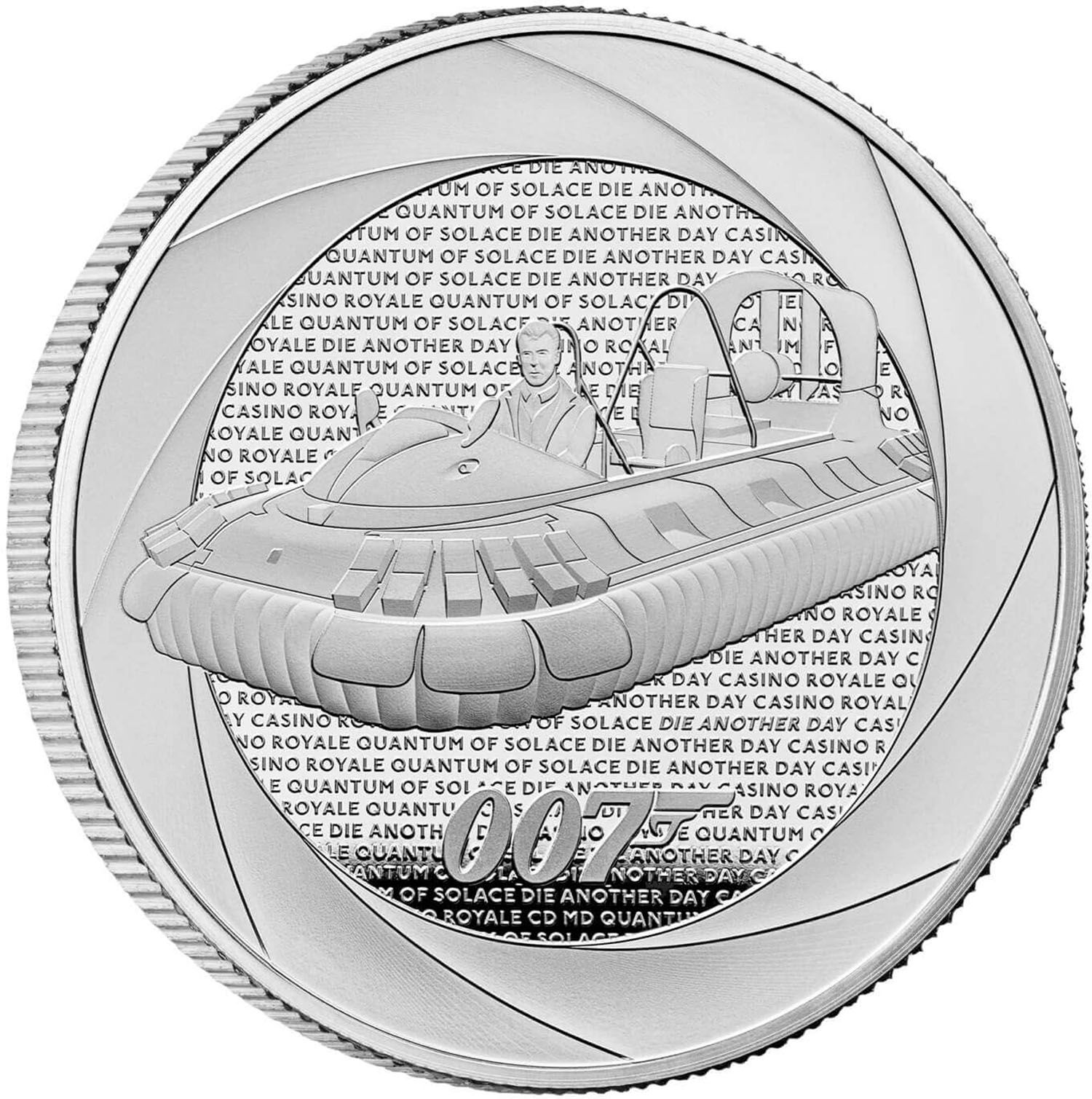 2 Pounds - Charles III Bond Films of the 2000s; Silver Proof reverse