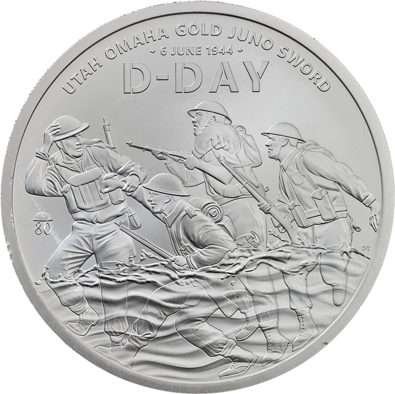 2 Pounds - Charles III D-Day 80th Anniversary; Silver