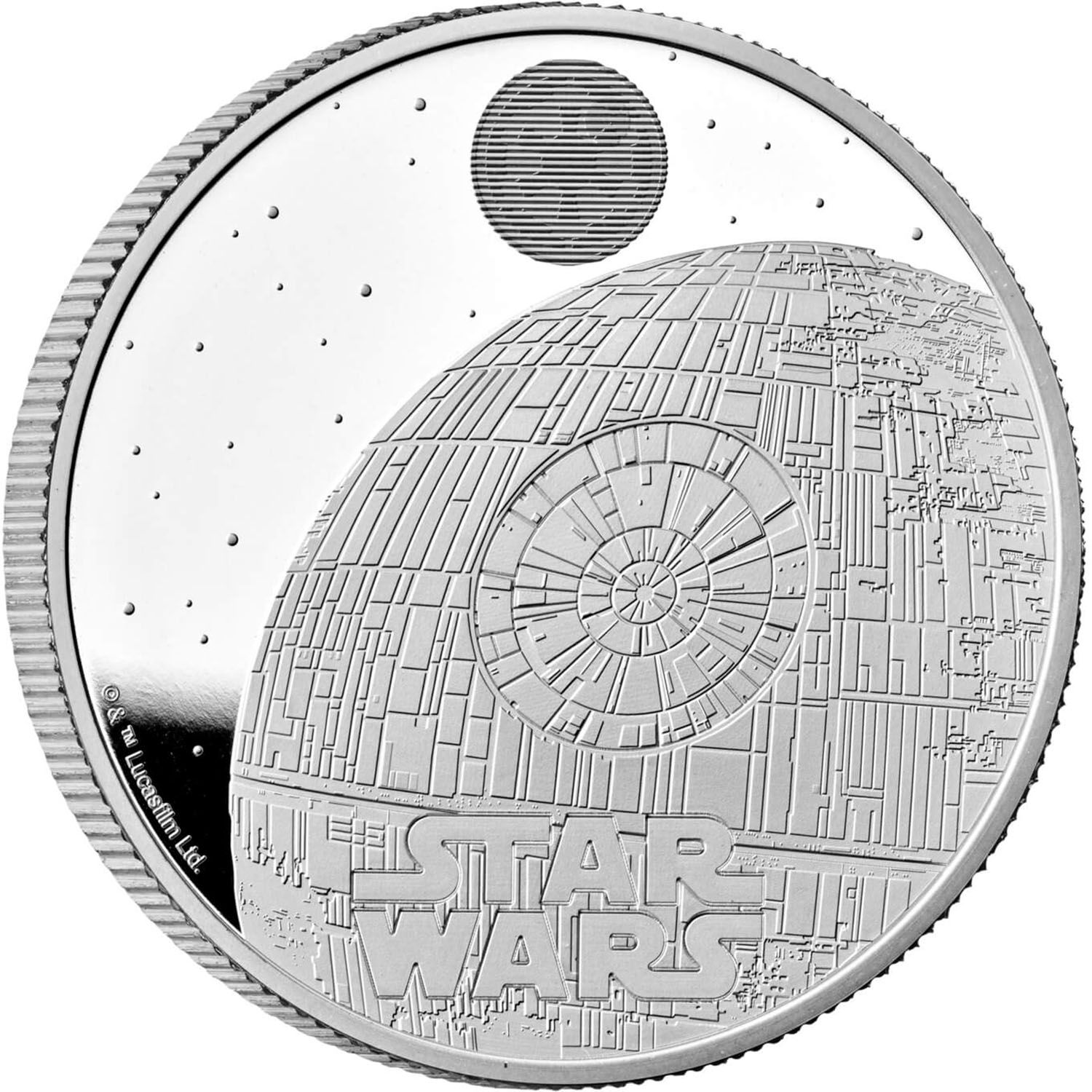 2 Pounds - Charles III Death Star II; Silver Proof reverse
