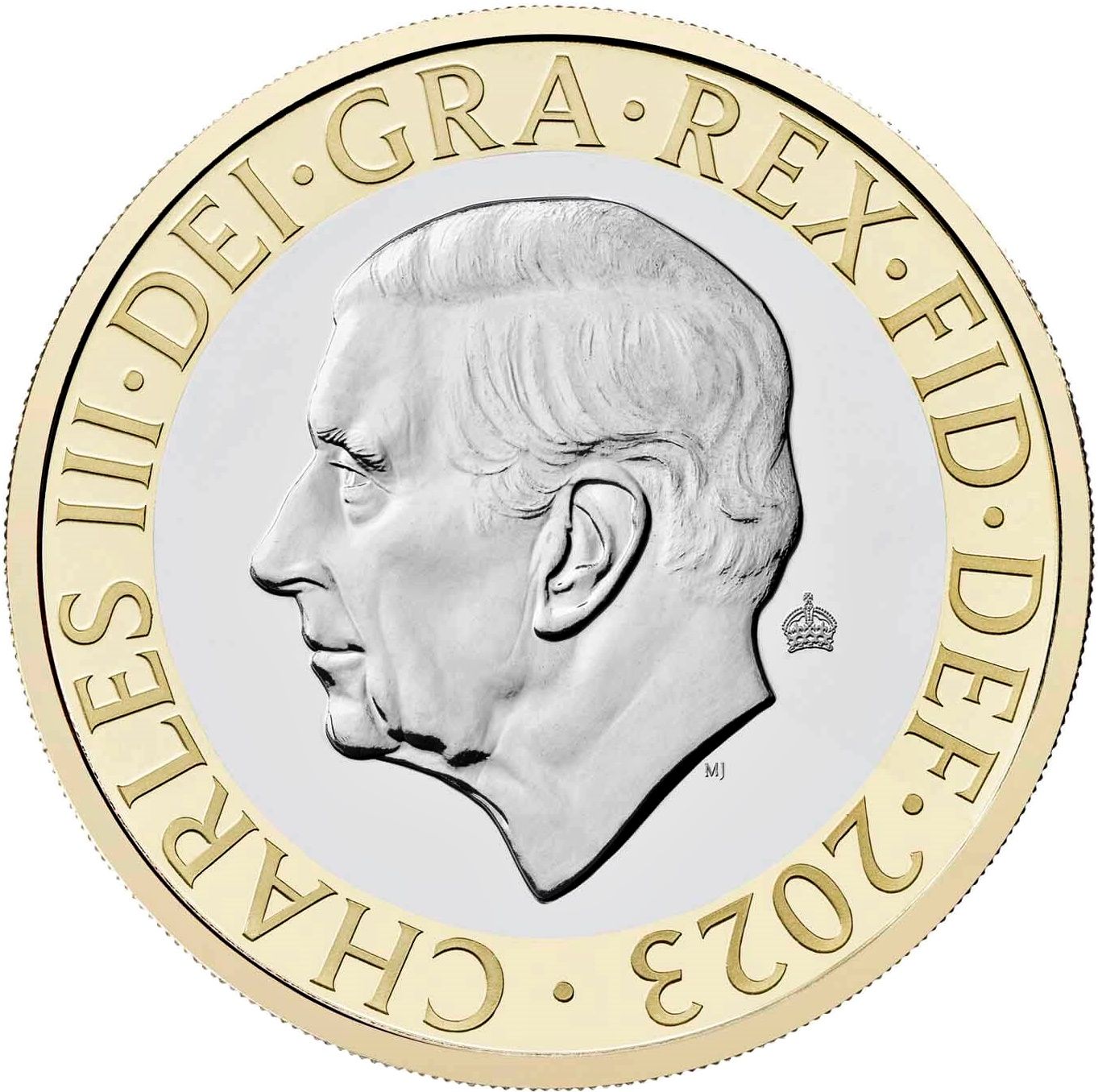 2 Pounds - Charles III English Rose obverse