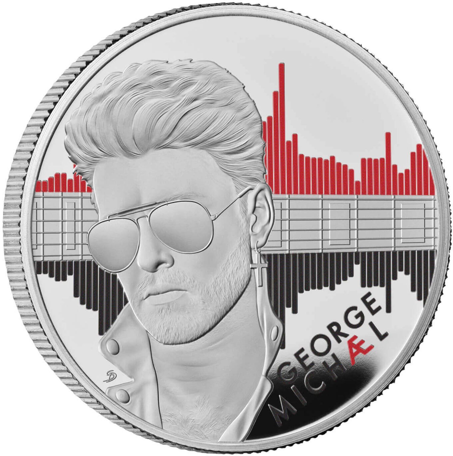 2 Pounds - Charles III George Michael; Silver Proof obverse