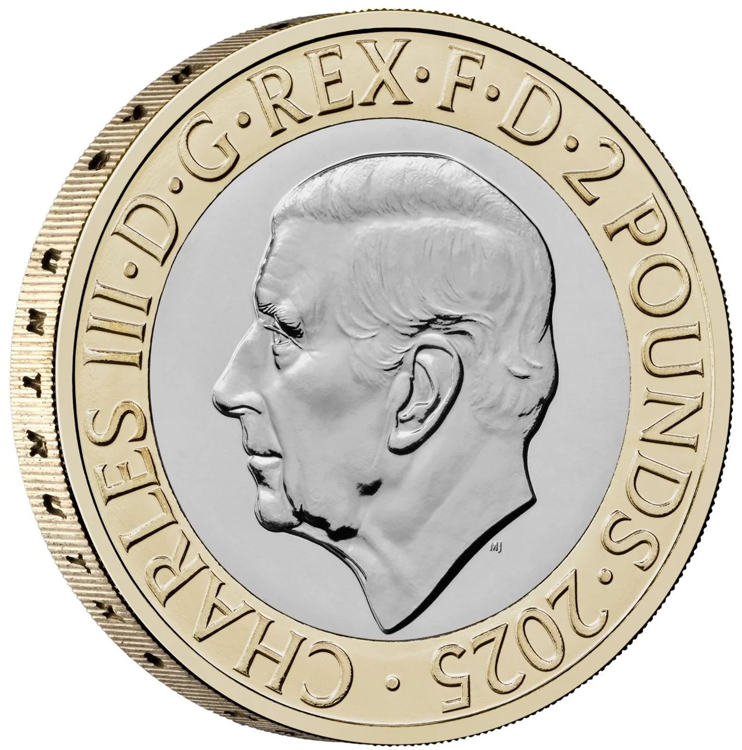 2 Pounds - Charles III George Orwell obverse