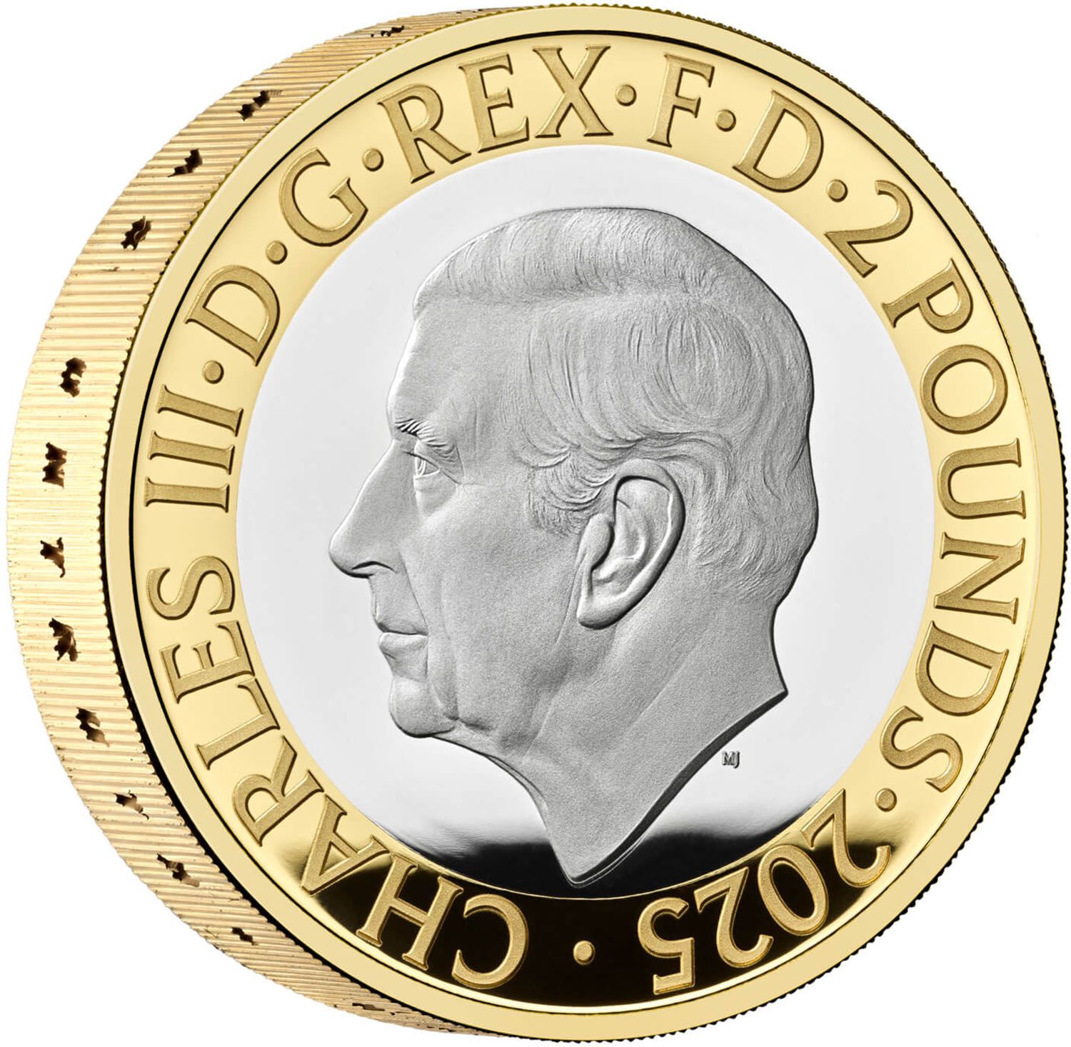 2 Pounds - Charles III George Orwell; Silver Piedfort obverse