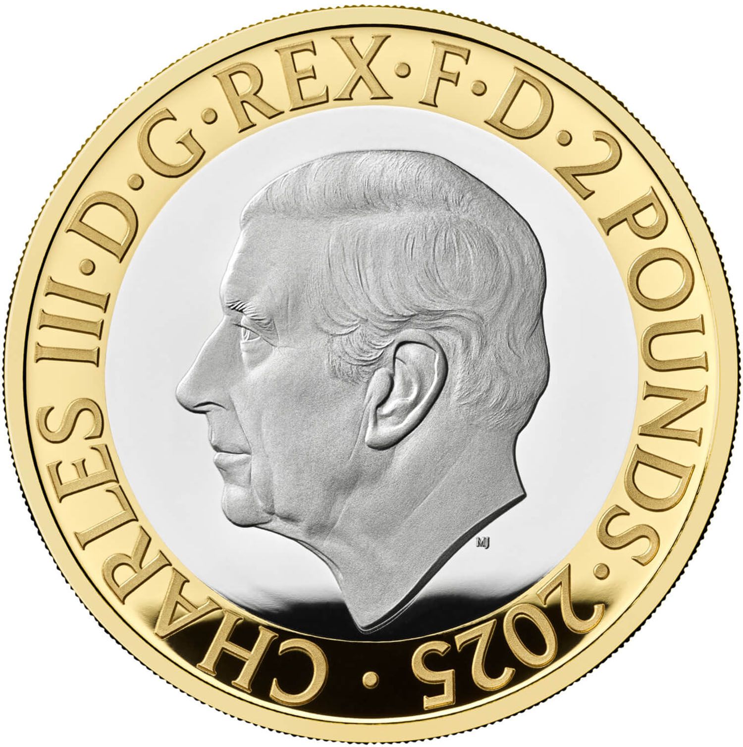 2 Pounds - Charles III George Orwell; Silver Proof obverse