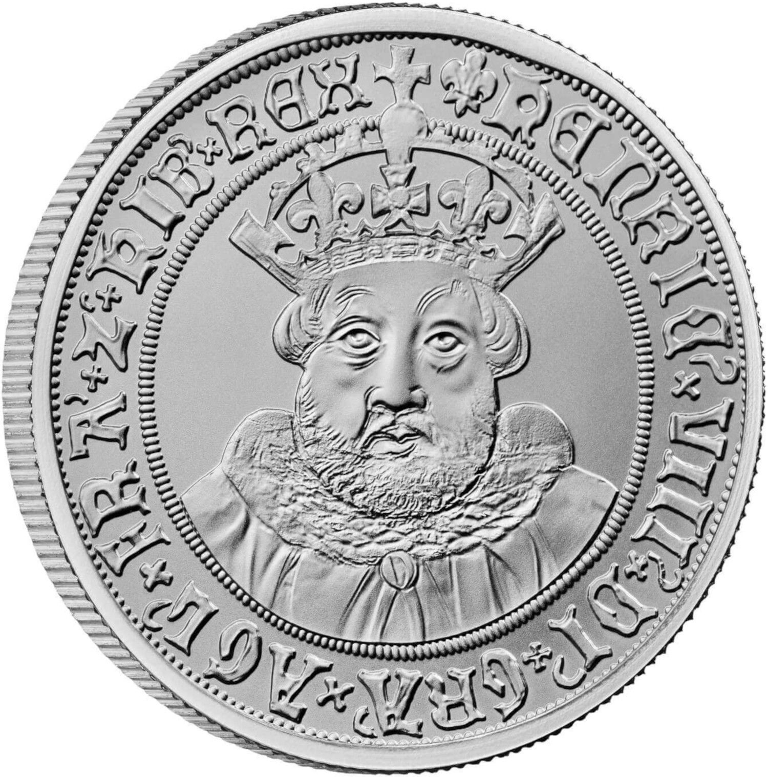 2 Pounds - Charles III Henry VIII; Silver Proof reverse