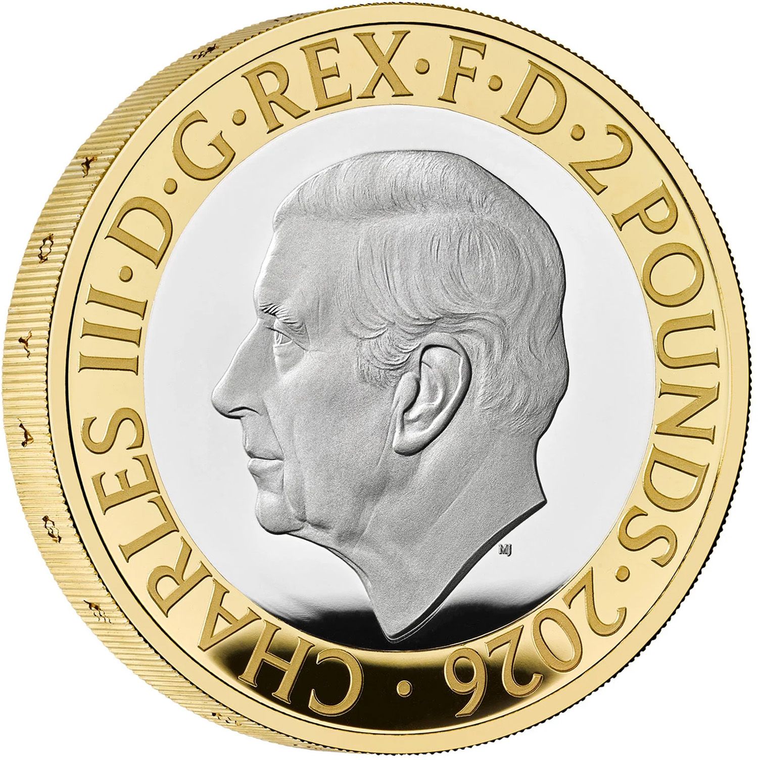 2 Pounds - Charles III HMS Beagle; Silver Piedfort obverse