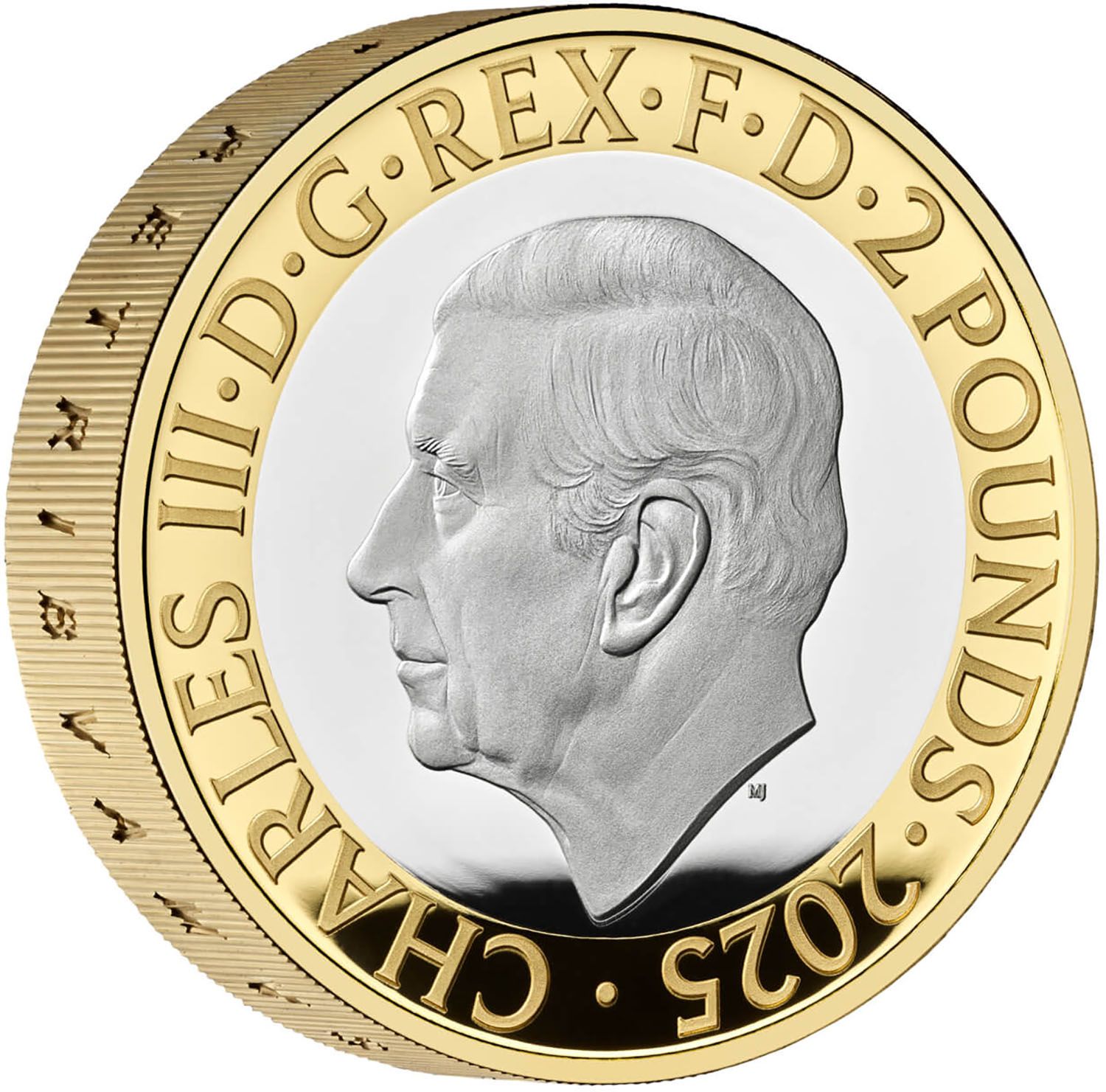 2 Pounds - Charles III HMS Belfast; Silver Piedfort obverse