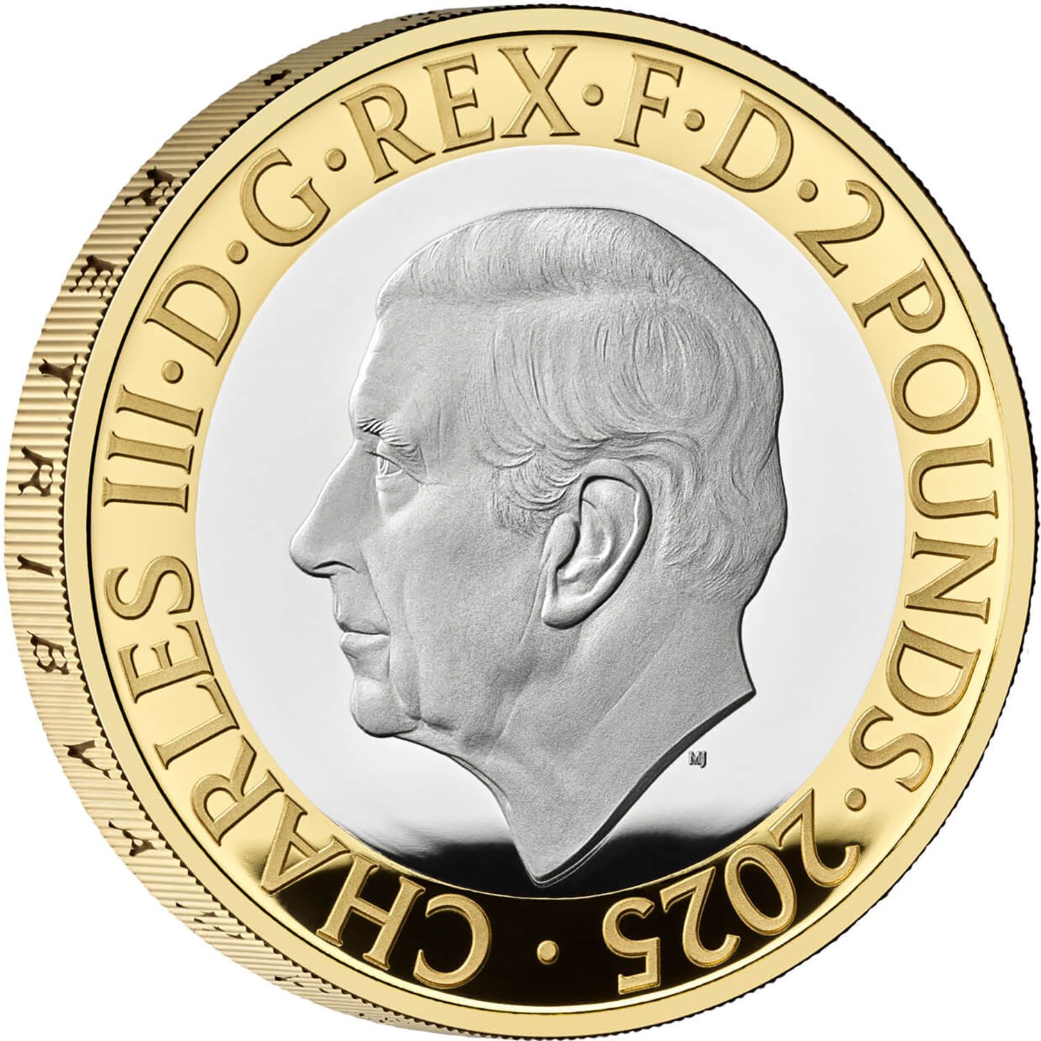 2 Pounds - Charles III HMS Belfast; Silver Proof obverse