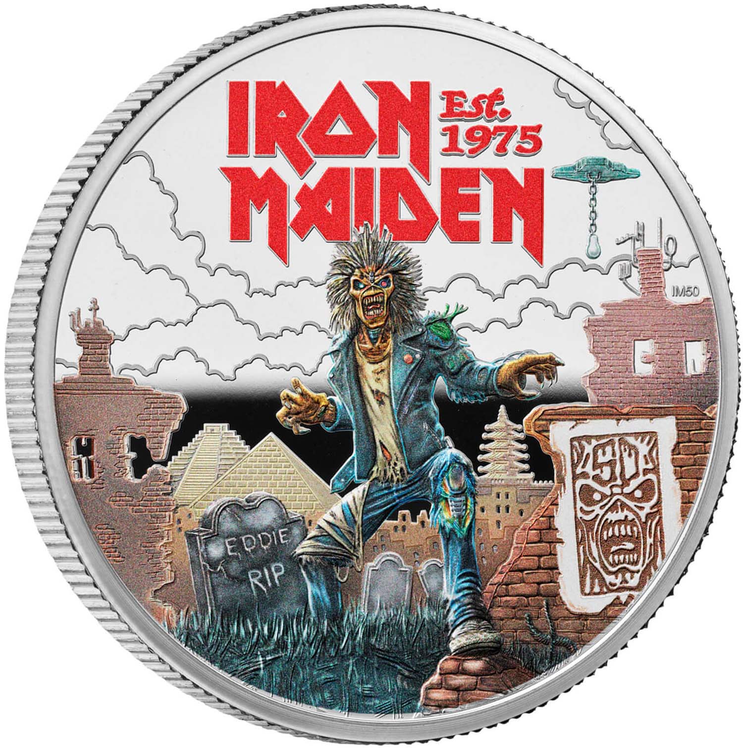 2 Pounds - Charles III Iron Maiden; Silver Proof