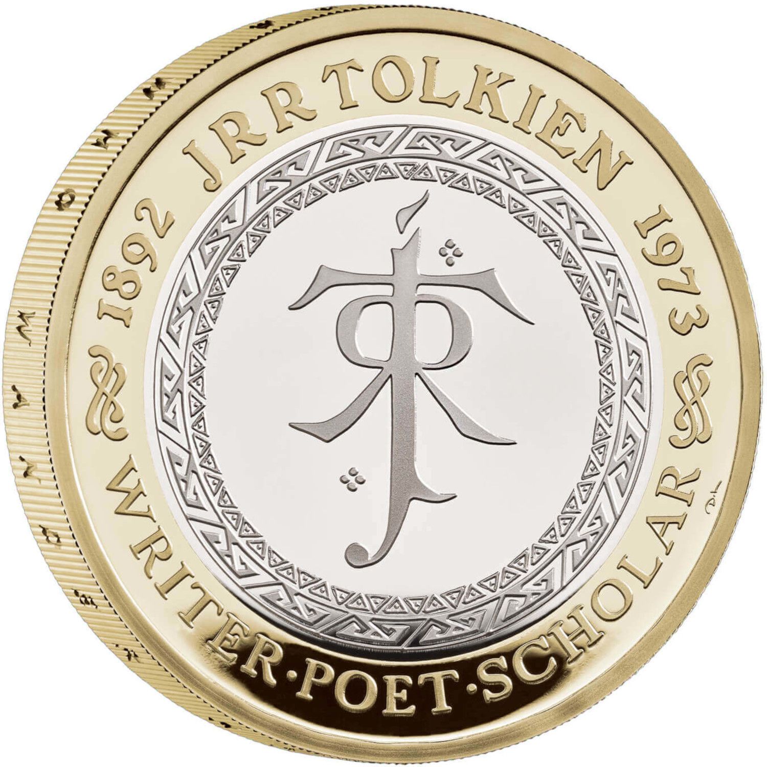 2 Pounds - Charles III JRR Tolkien reverse