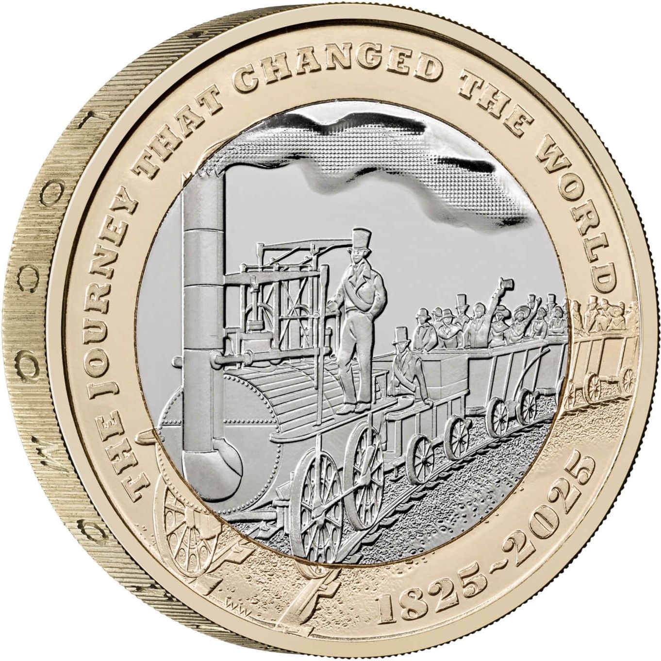 2 Pounds - Charles III Modern Railway reverse