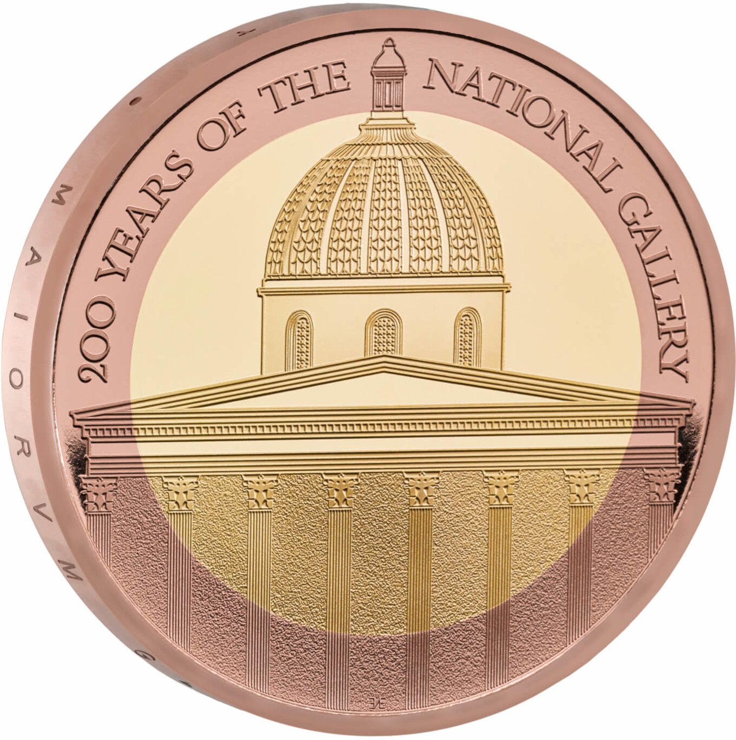 2 Pounds - Charles III National Gallery; Gold Proof reverse