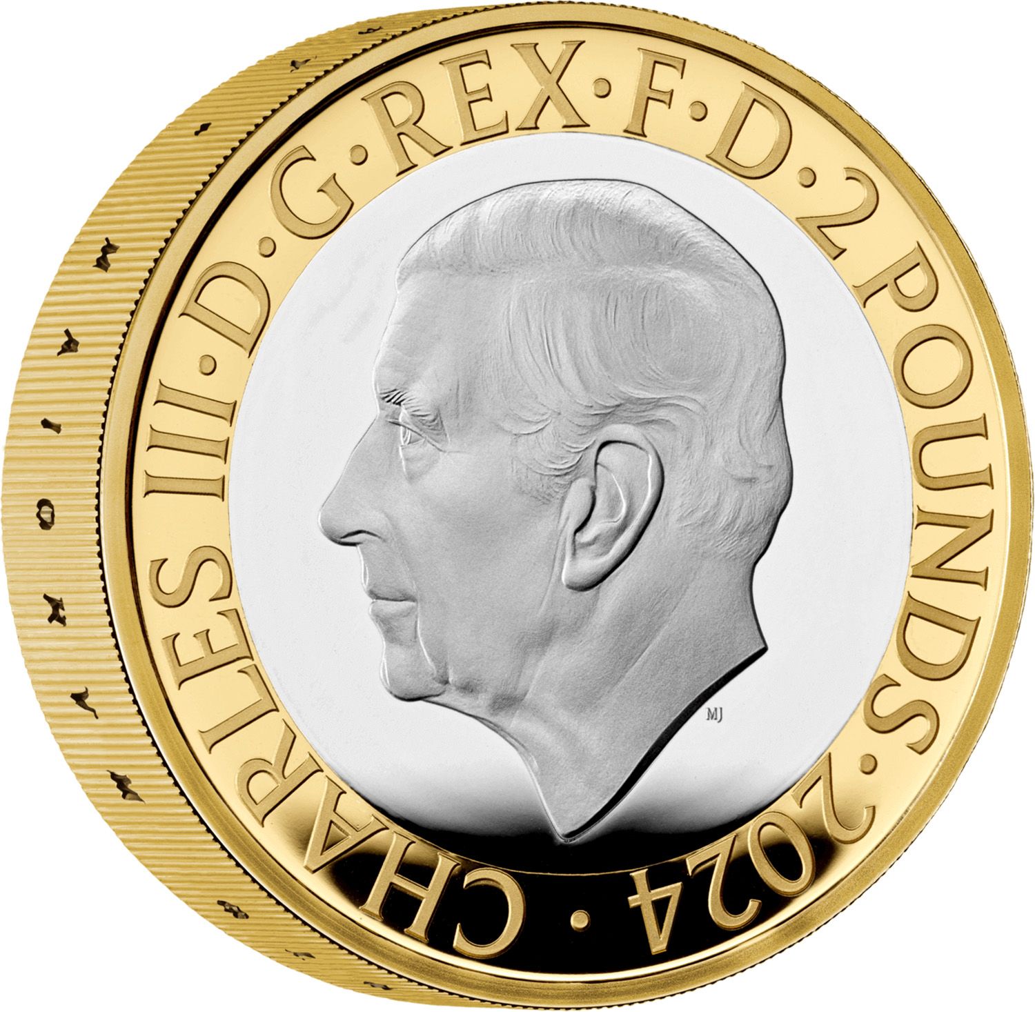 2 Pounds - Charles III National Gallery; Silver Piedfort obverse