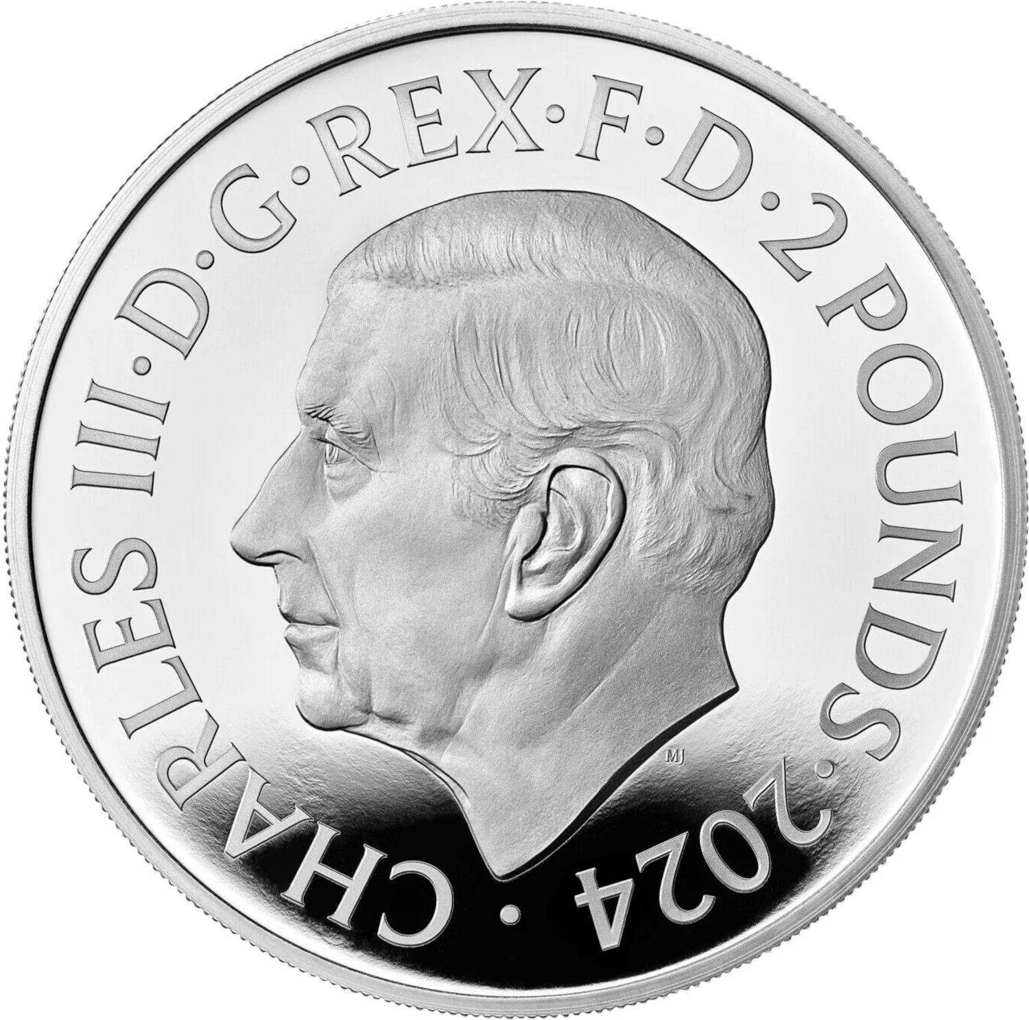 2 Pounds - Charles III Robin Hood; Silver Proof obverse