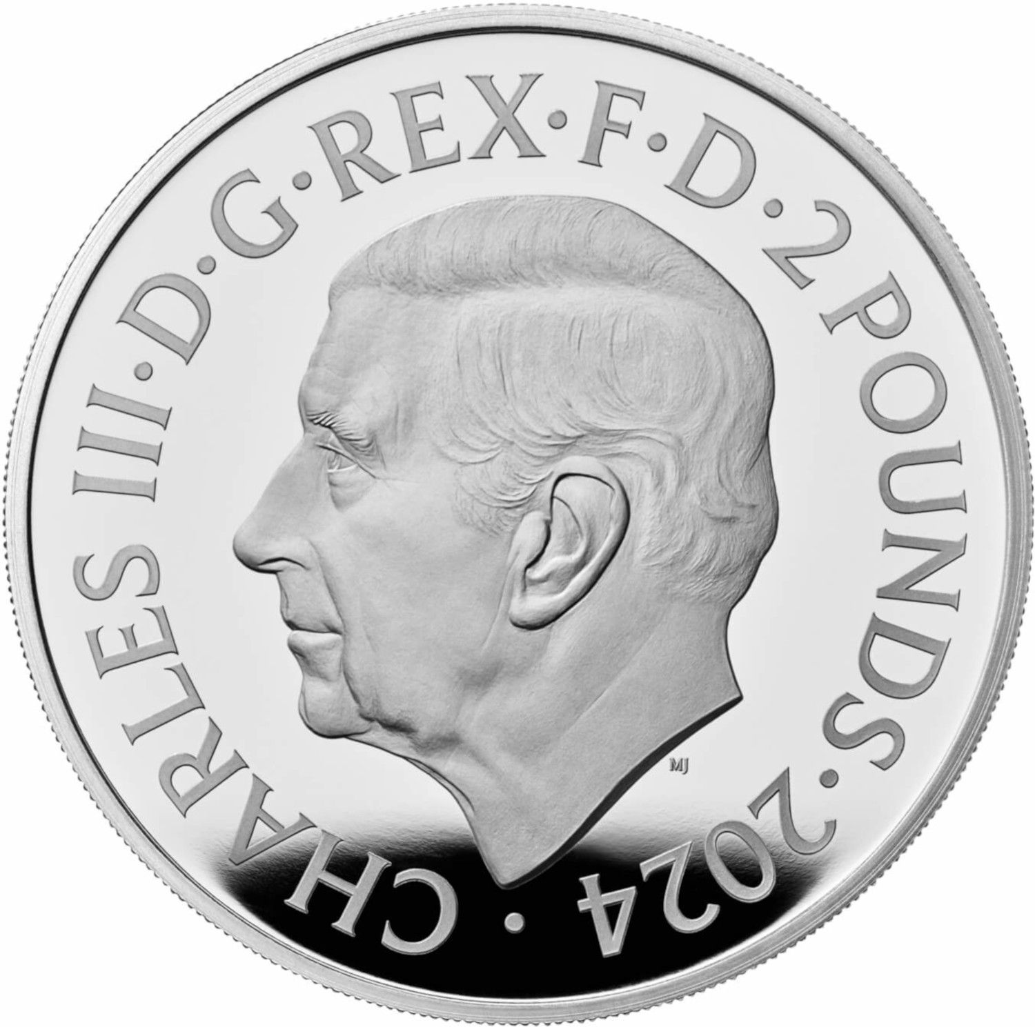 2 Pounds - Charles III Year of the Dragon; Silver Proof obverse