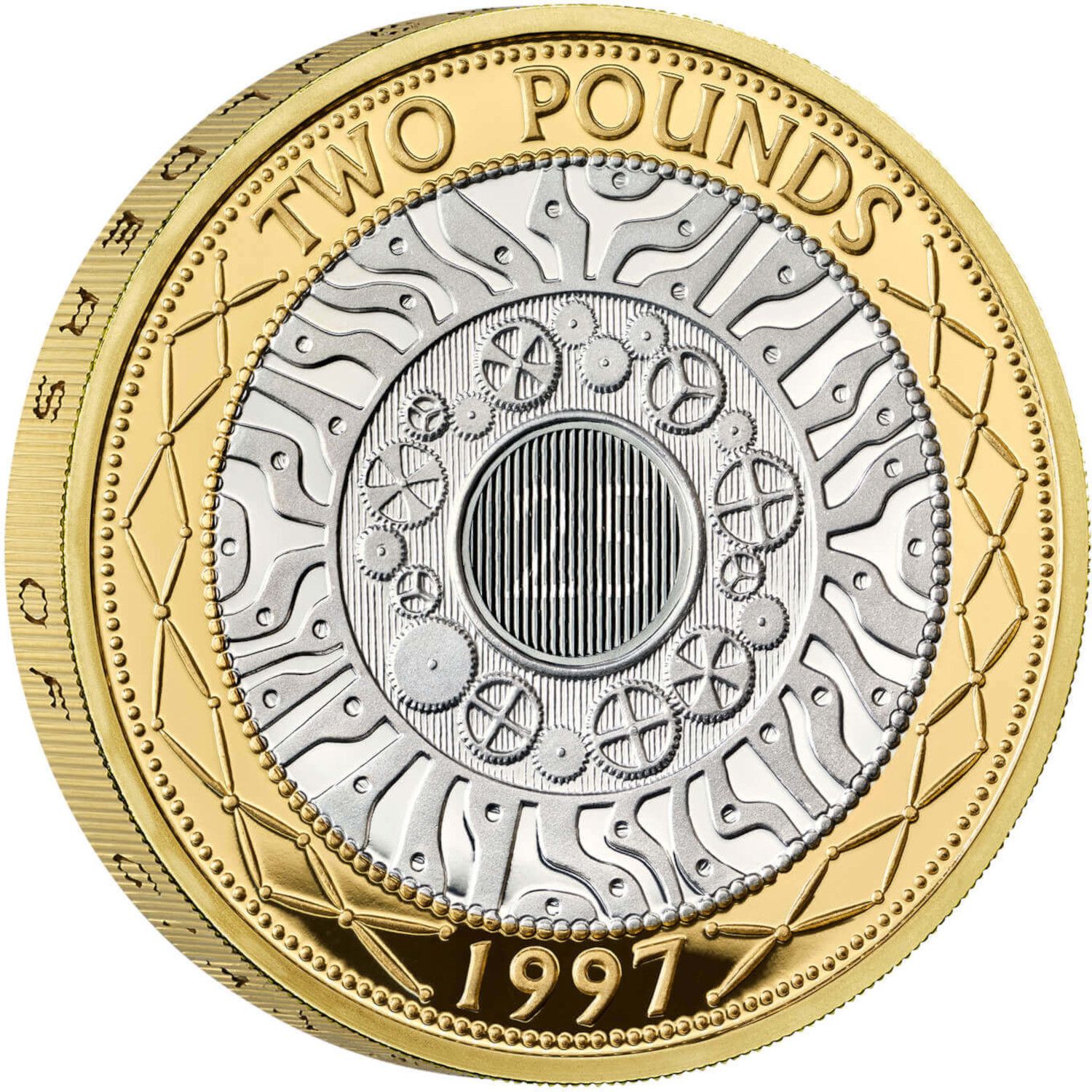2 Pounds - Elizabeth II 25th Anniversary £2; Silver Proof reverse