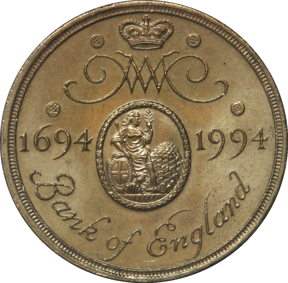 2 Pounds - Elizabeth II 3rd portrait; Bank of England