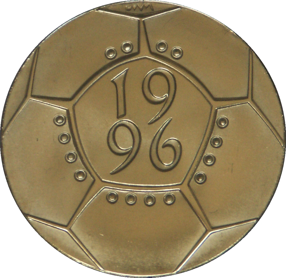2 Pounds - Elizabeth II 3rd portrait; UEFA Euro 1996