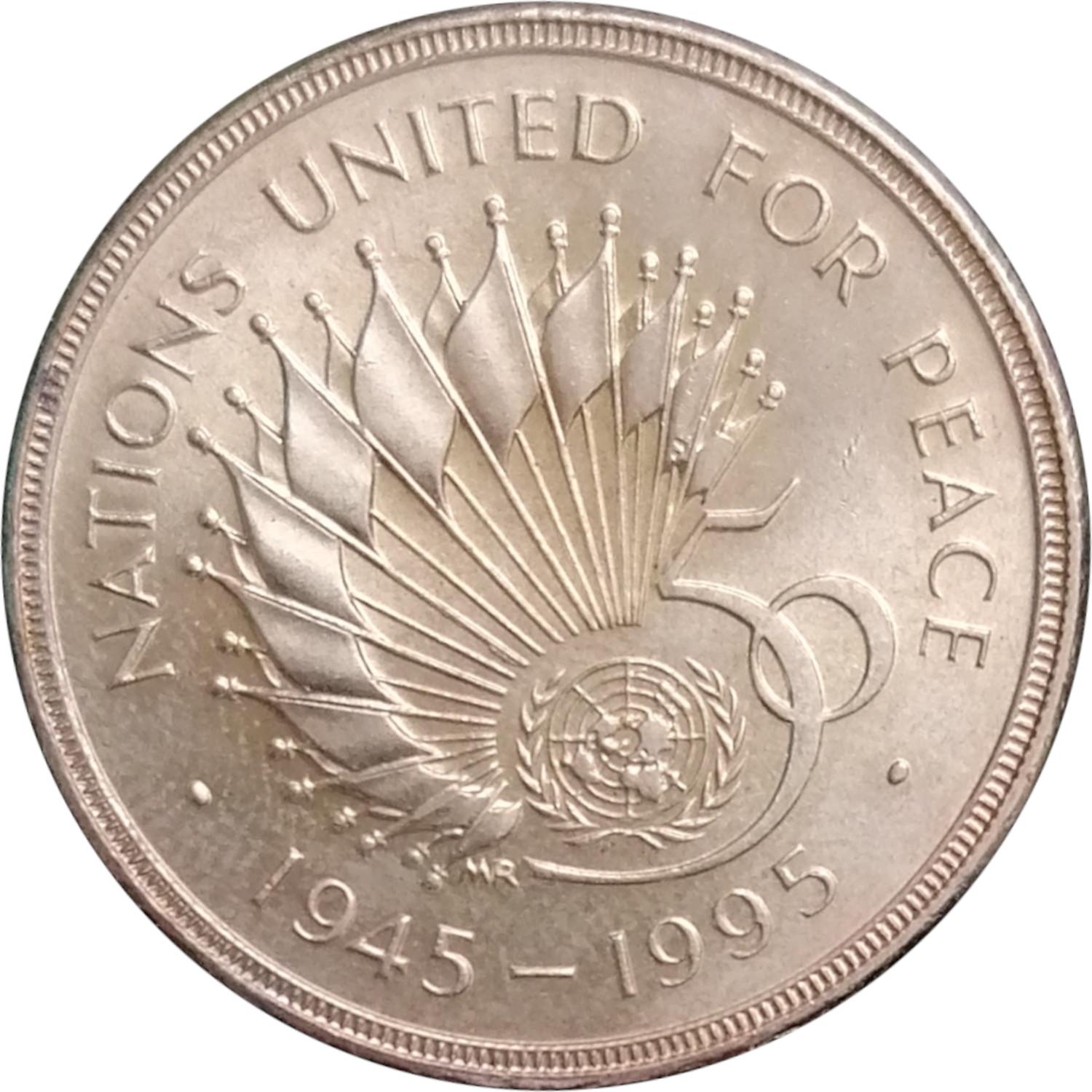 2 Pounds - Elizabeth II 3rd portrait; United Nations