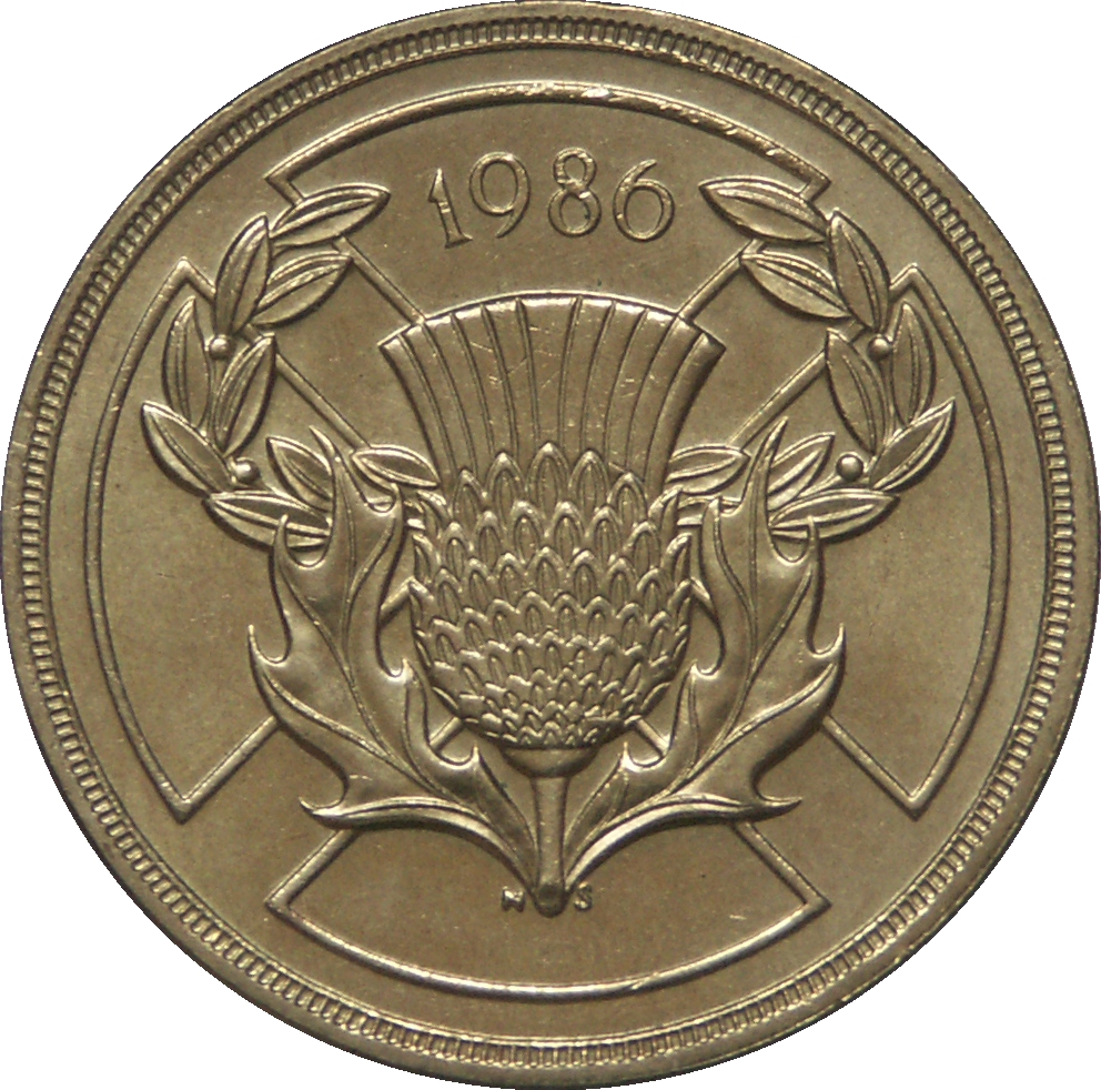 2 Pounds - Elizabeth II 3rd portrait; XIII Commonwealth Games