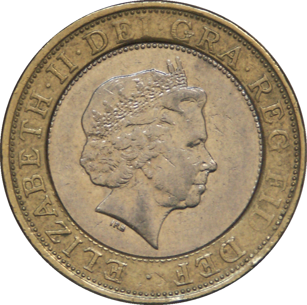 2 Pounds - Elizabeth II 4th portrait; Brunel Achievements obverse