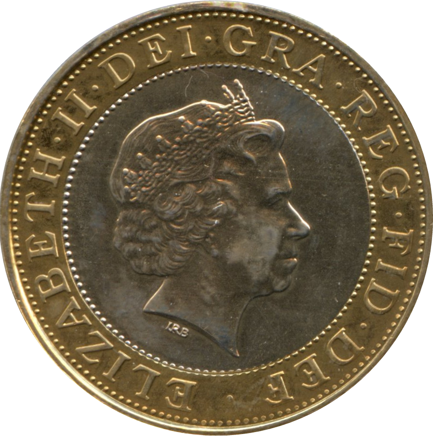 2 Pounds - Elizabeth II 4th portrait; Isambard K. Brunel obverse