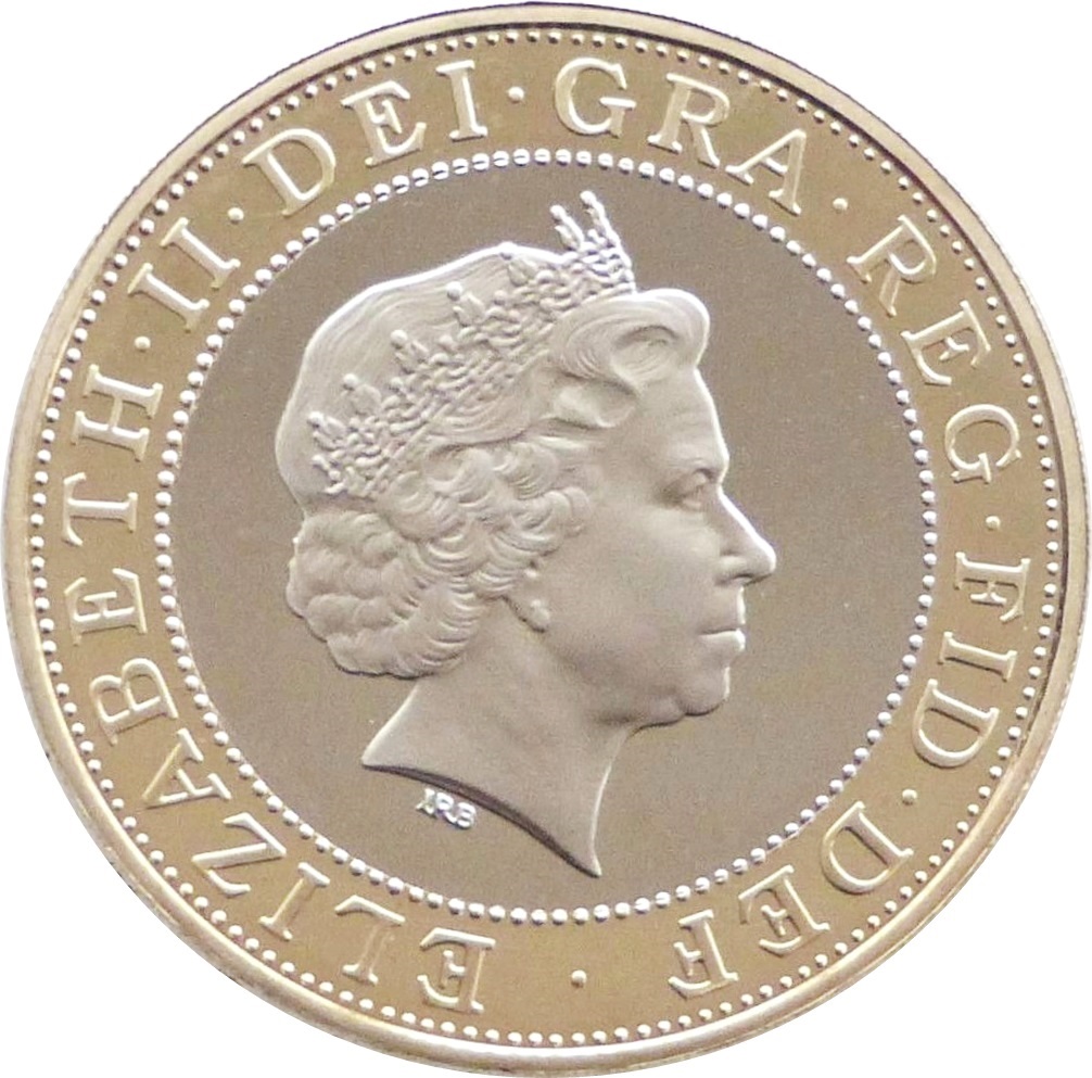 2 Pounds - Elizabeth II 4th portrait; London Olympic Centenary obverse