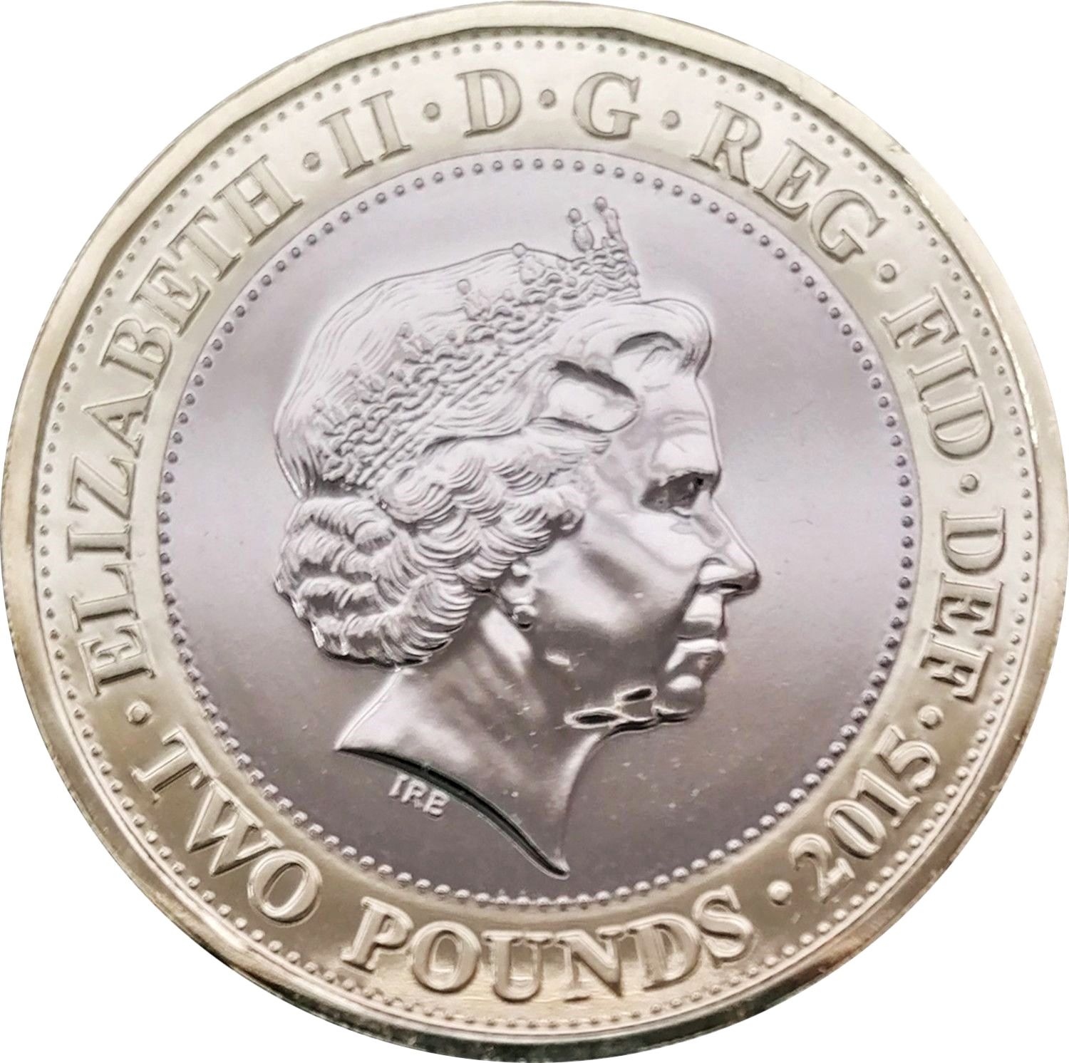 2 Pounds - Elizabeth II 4th portrait; Magna Carta obverse