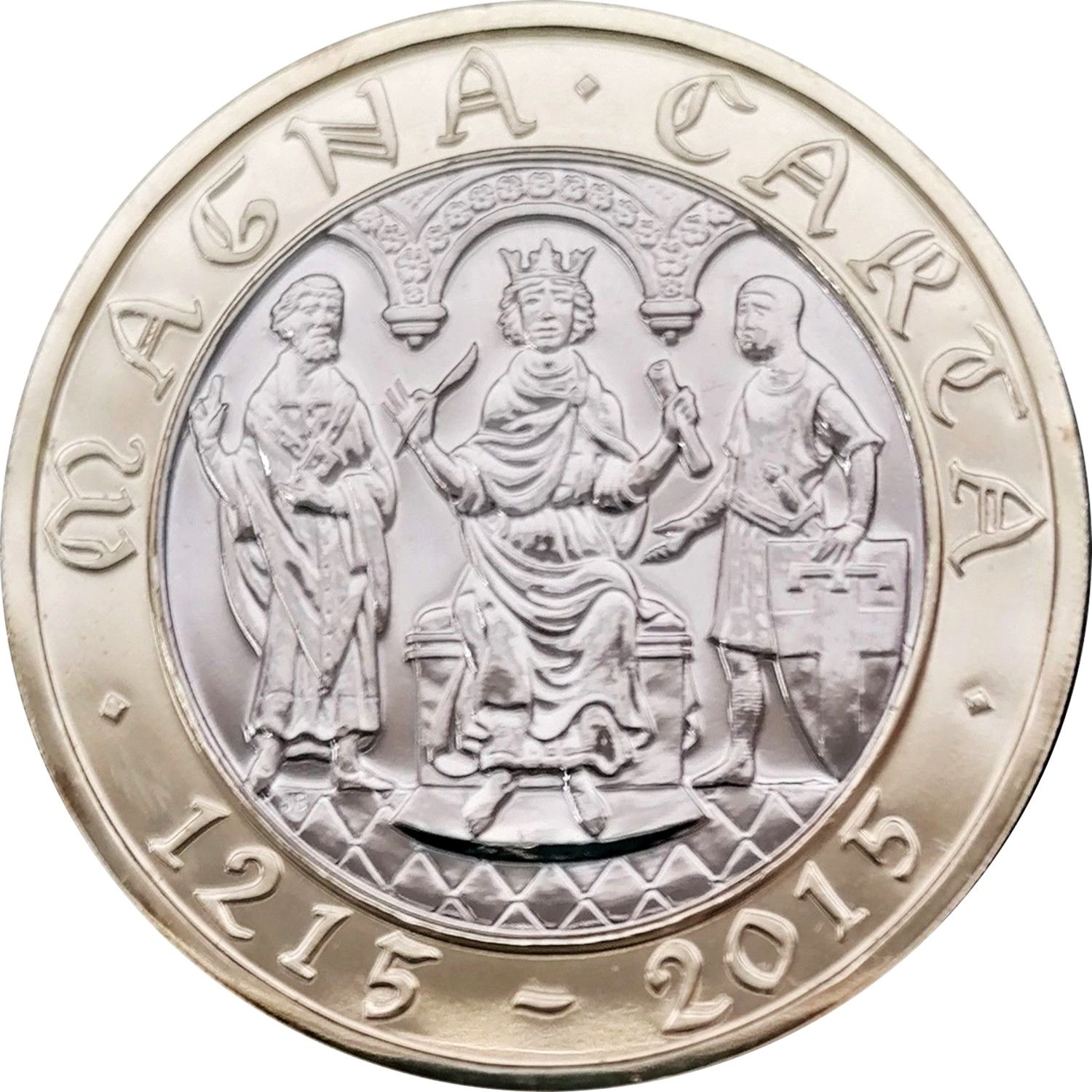 2 Pounds - Elizabeth II 4th portrait; Magna Carta