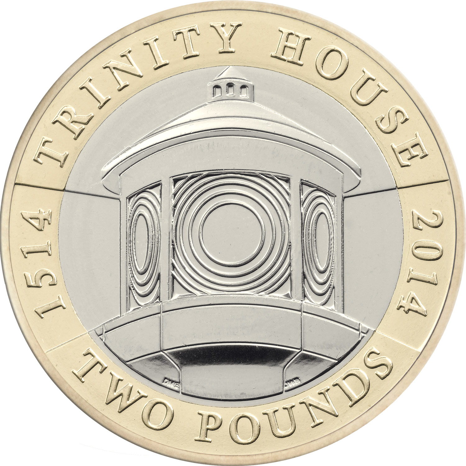 2 Pounds - Elizabeth II 4th portrait; Trinity House