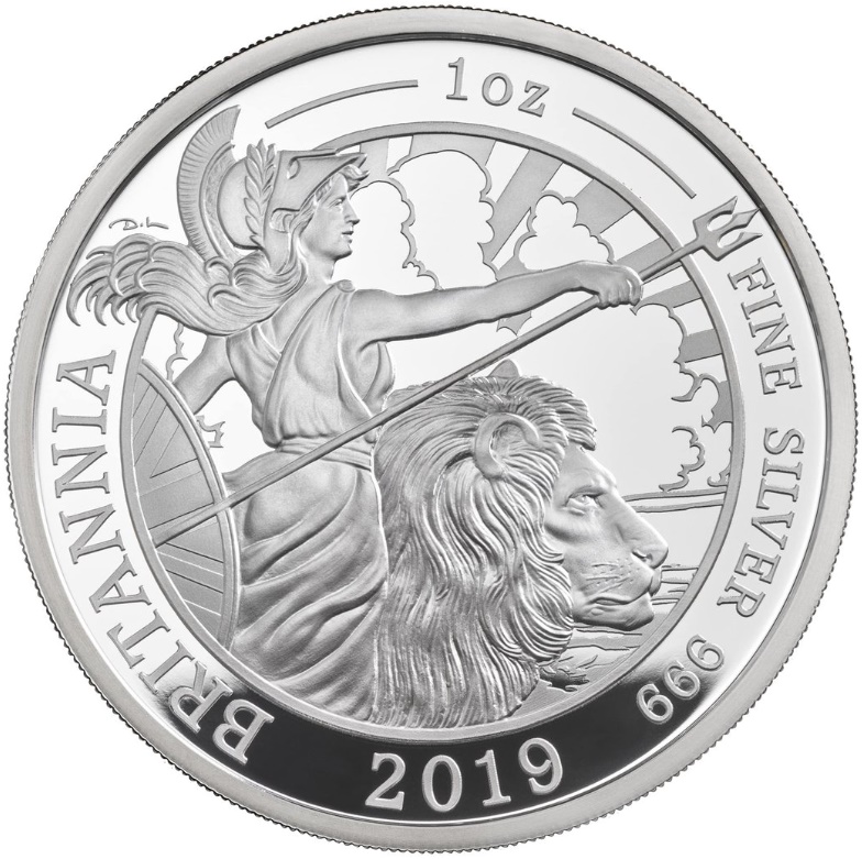 2 Pounds - Elizabeth II 5th portrait; 1 oz Fine Silver