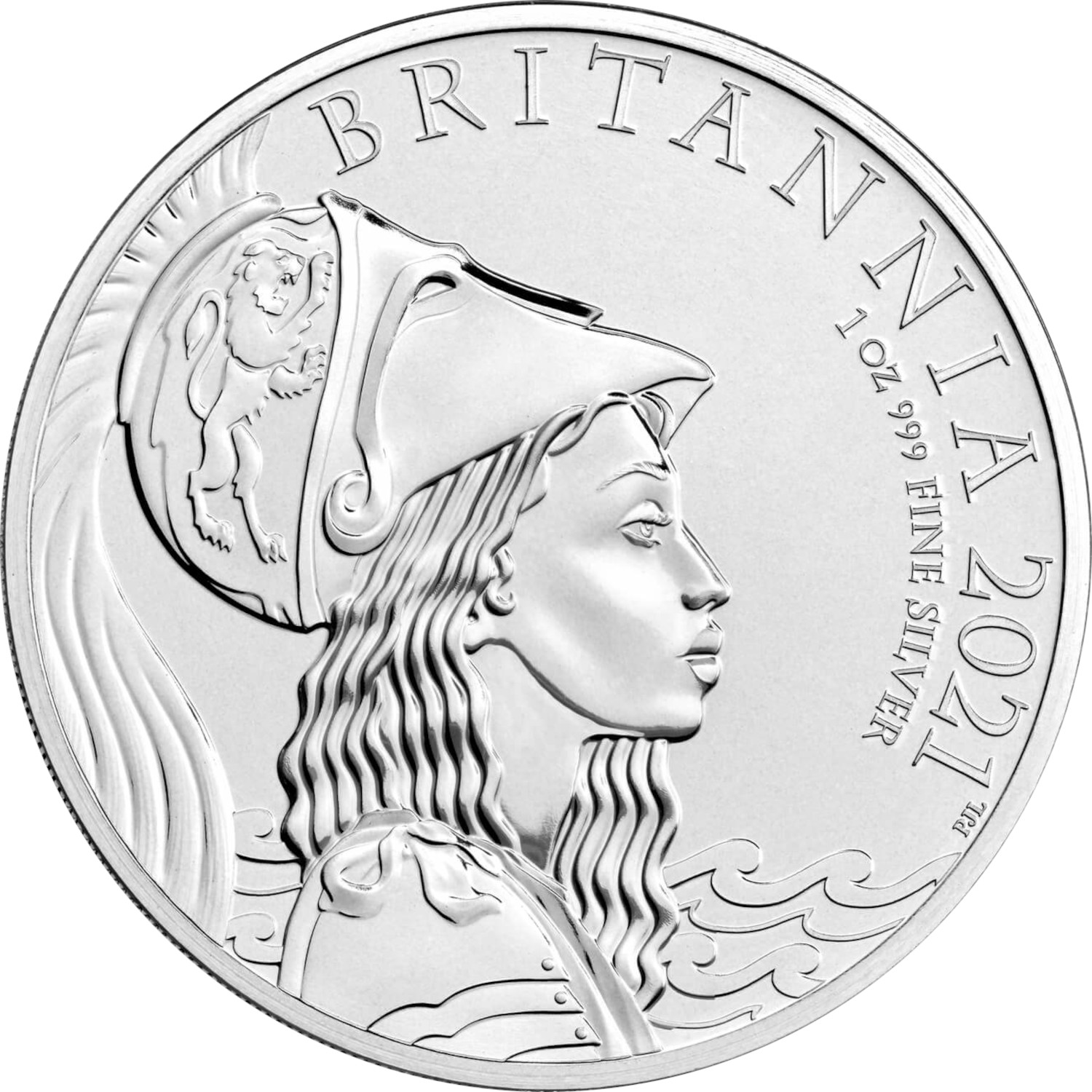 2 Pounds - Elizabeth II 5th portrait; 1 oz Fine Silver