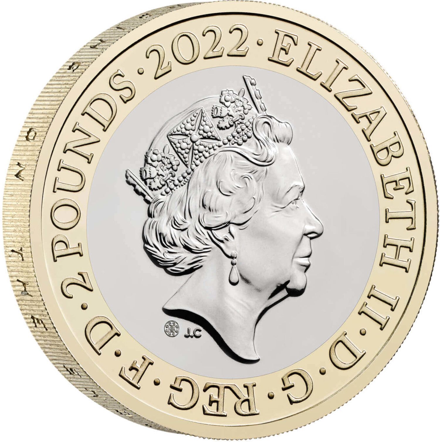 2 Pounds - Elizabeth II 5th portrait; 25th Anniversary £2 obverse