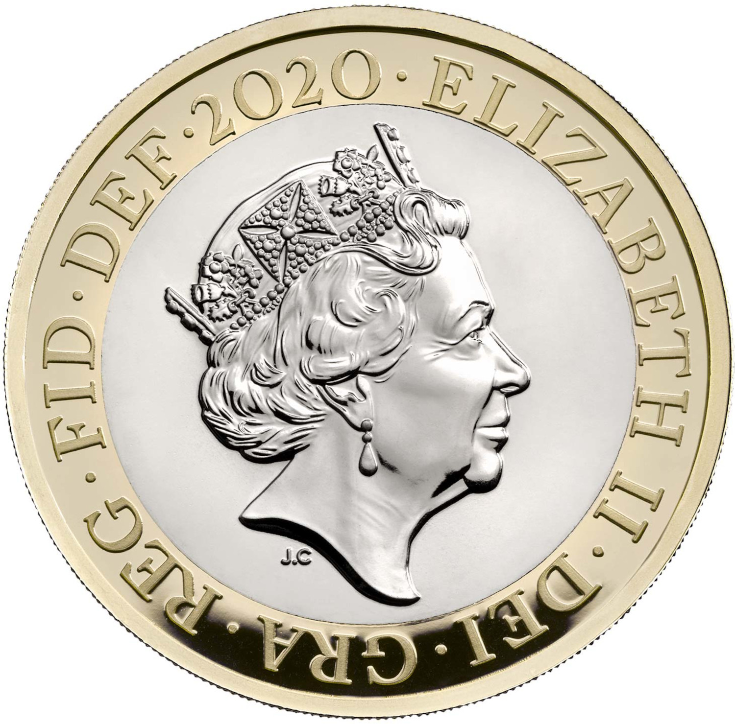 2 Pounds - Elizabeth II 5th portrait; Britannia obverse
