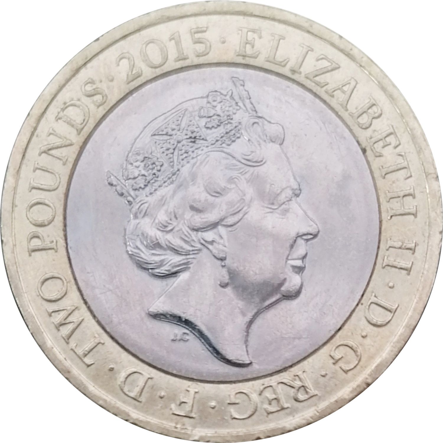 2 Pounds - Elizabeth II 5th portrait; Magna Carta obverse
