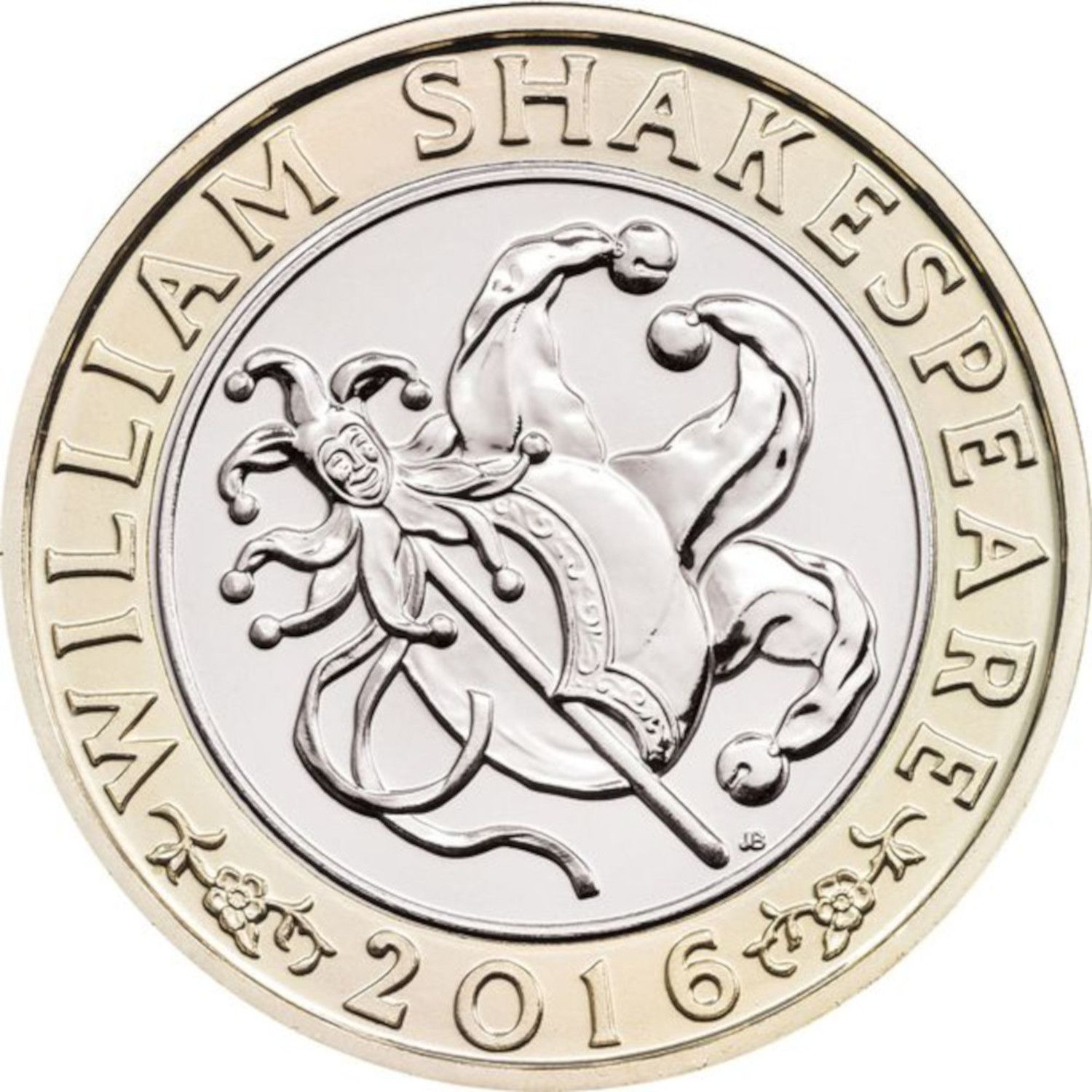 2 Pounds - Elizabeth II 5th portrait; Shakespeare, Comedy