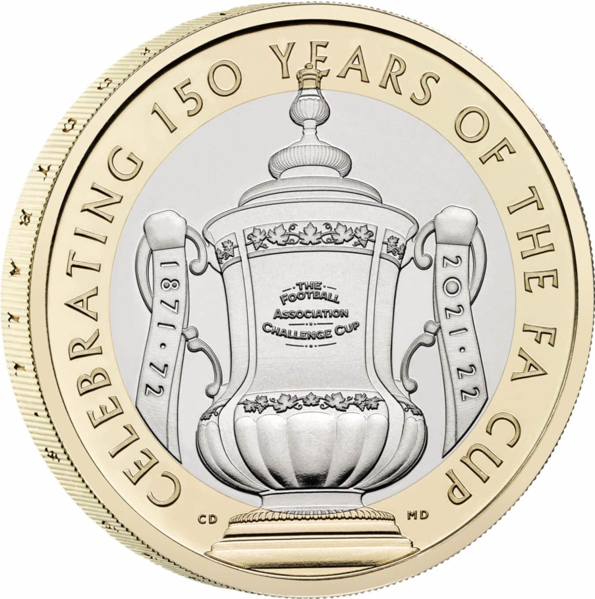 2 Pounds - Elizabeth II 5th portrait; The FA Cup reverse