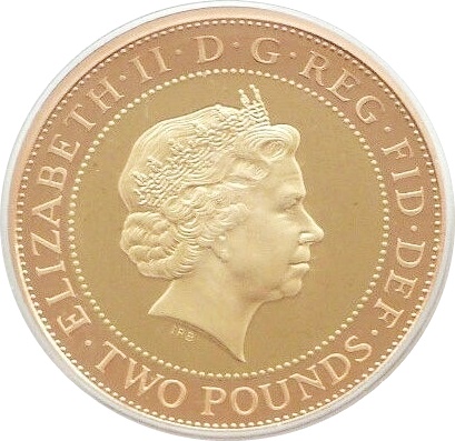 2 Pounds - Elizabeth II Abolition of Slave Trade; Gold Proof obverse