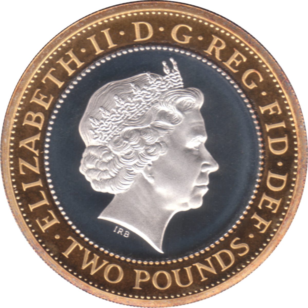 2 Pounds - Elizabeth II Abolition of Slave Trade; Silver Piedfort obverse