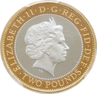 2 Pounds - Elizabeth II Abolition of Slave Trade; Silver Proof obverse