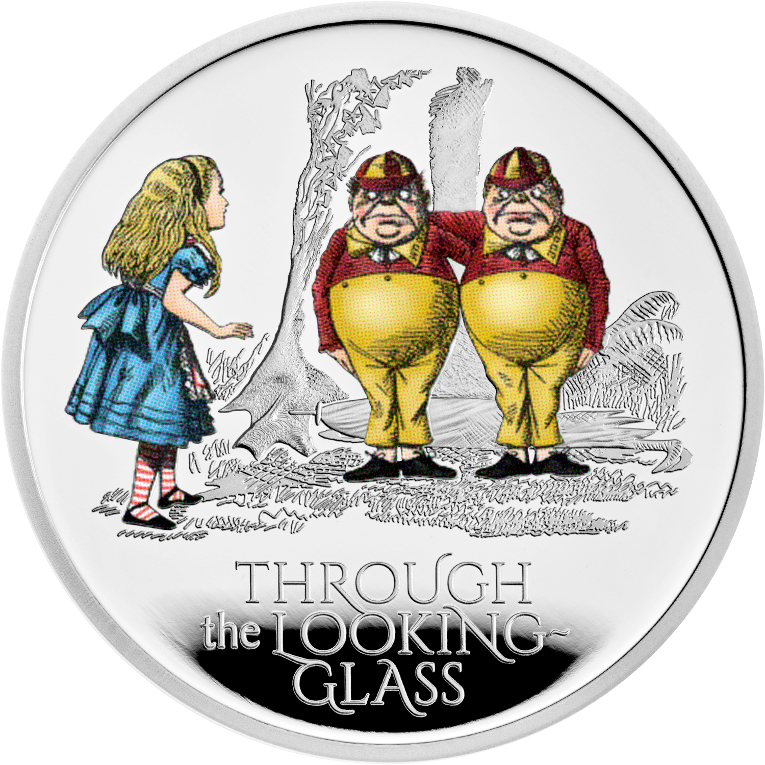 2 Pounds - Elizabeth II Alice Through the Looking Glass; Silver Proof