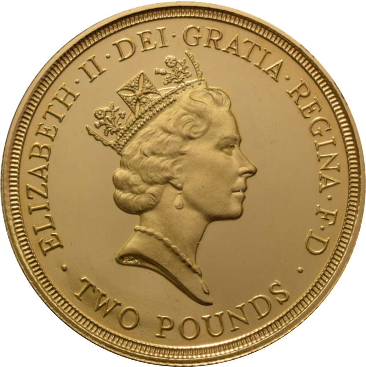 2 Pounds - Elizabeth II Bank of England; Gold Proof obverse